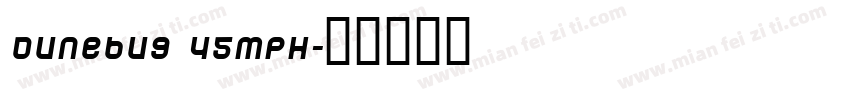 Dunebug 45MPH字体转换